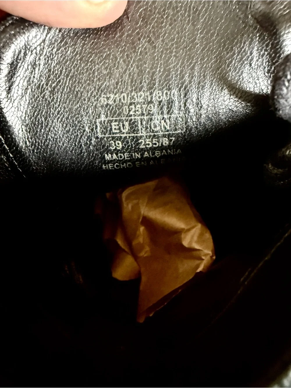 Massimo Dutti Black Leather & Pony Hair Lace-Up Ankle Boots